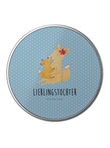 Mr. & Mrs. Panda Erinnerungsbox Fuchs Mama mit Spruch in Blau Pastell