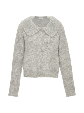 Jalene Damen Strickjacke in GRAU MELANGE