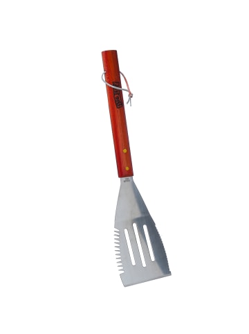 GAUMENKICK Grillspatel Wender für BBQ Pfannenwender Edelstahl L: 41cm in rot