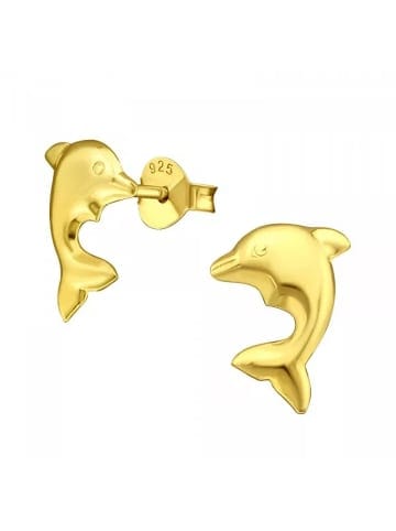 Alexander York Kinderohrstecker DELFIN in Gold aus 925 Sterling Silber, 2-tlg. in gold