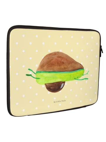 Mr. & Mrs. Panda Laptop Tasche Avocado Yoga ohne Spruch in Gelb Pastell