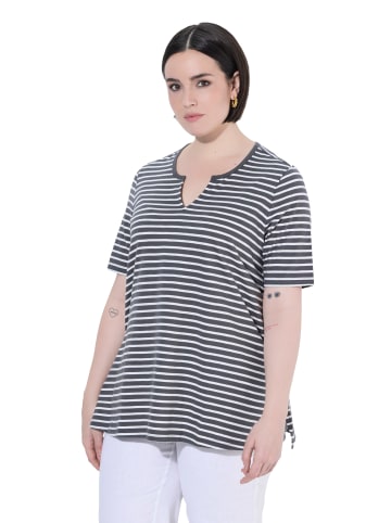 Ulla Popken Longshirt in graphitgrau