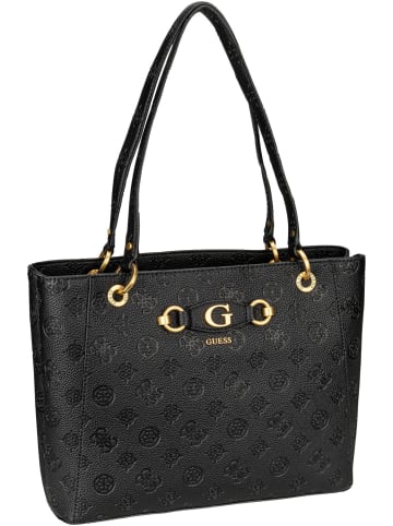 Guess Shopper Izzy Peony Noel Tote in Black Logo