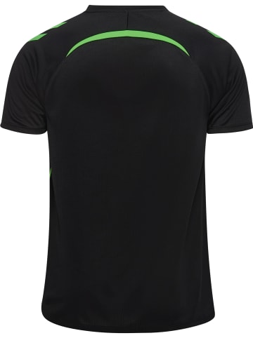 Hummel T-Shirt Hmllead Herren in BLACK/GREEN GECKO