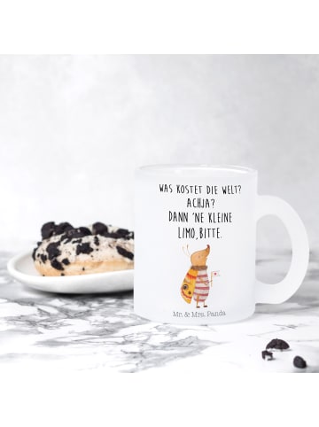 Mr. & Mrs. Panda Teeglas Nachtfalter Fähnchen mit Spruch in Transparent