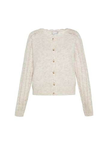 Usha Women Cardigan in beige melange