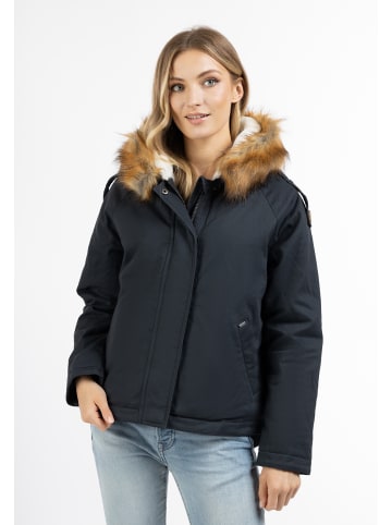 DreiMaster Vintage Damen Damen Winterjacke in Marine Weiss