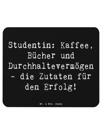 Mr. & Mrs. Panda Maus Pad Spruch Studentin Erfolg mit Spruch in Schwarz