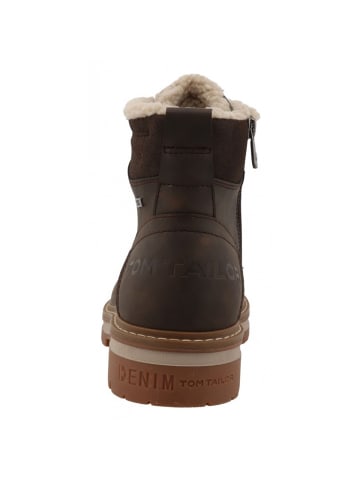 Tom Tailor Schnürstiefel in Braun