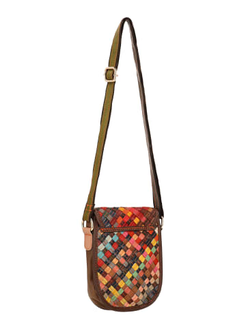 usha FESTIVAL Women Satchel in Brown Multicolor
