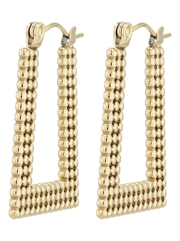 Adeliás Damen Ohrringe – Creole aus Edelstahl in gold