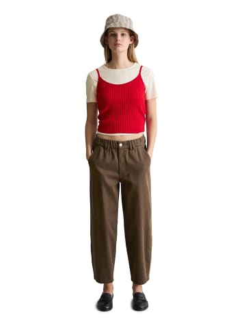 Marc O'Polo DENIM Barrel-Pants cropped in Hazelnut Brown