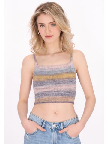 myMo Women Top in blue multicolor