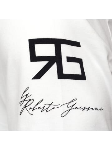 Roberto Geissini X T-Shirt Weiß Blau