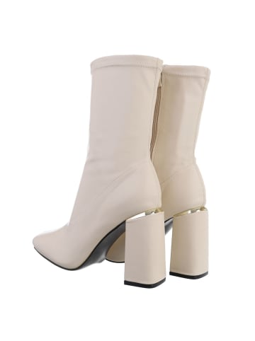 Ital-Design Stiefelette in Beige