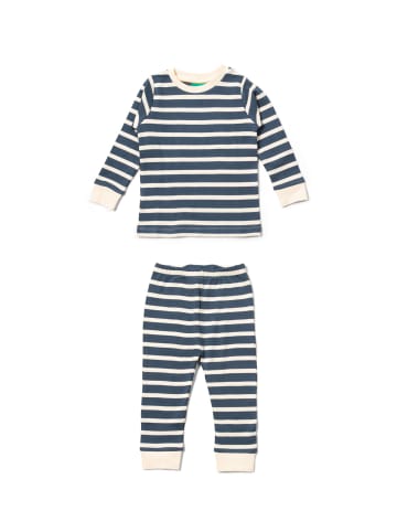 Little Green Radicals Pyjama aus Bio-Baumwolle in Blau