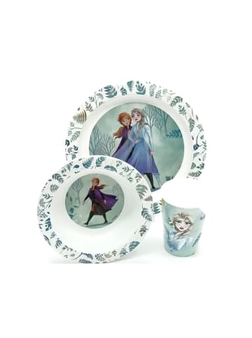 Stor Frozen Disney Die Eiskönigin Kindergeschirr 3er Set Elsa Anna 3 Jahre