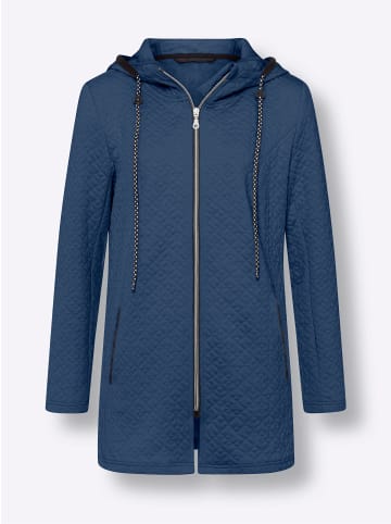 Sieh an! Jersey-Jacke in jeansblau