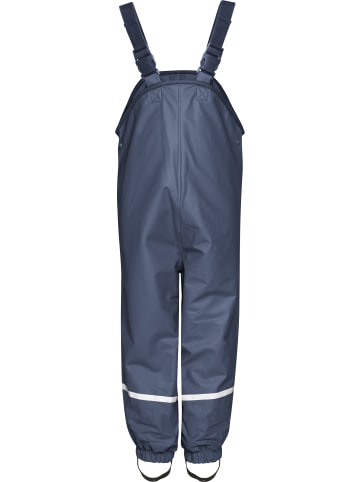 Playshoes Kinder Regenhose "Fleece-Trägerhose" in Blau