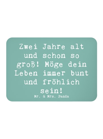 Mr. & Mrs. Panda magnet für kühlschrank Spruch 2. Geburtstag mit... in Meeresbrise