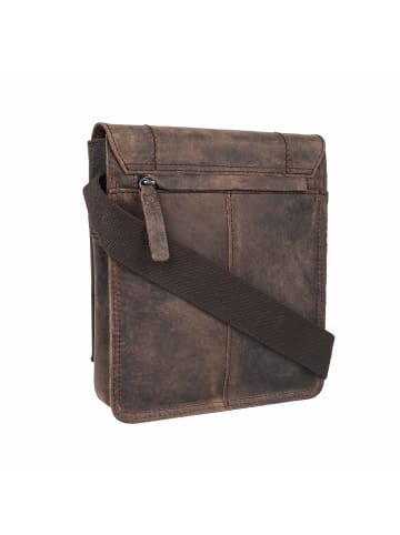 Strellson Schultertasche 'West Ham  in Dunkelbraun 20 x 23 x 6 cm'
