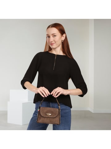 Florence Leder Umhängetasche Florence Tasche taupe, beige ca. 19cm