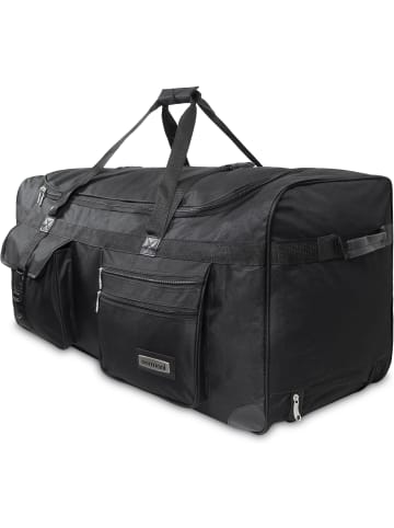 normani Trolley Reisetasche 100 Liter mit 2 Rädern in Schwarz