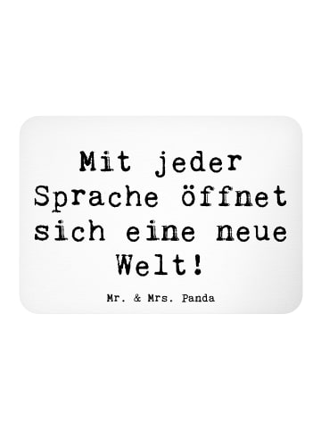 Mr. & Mrs. Panda magnet für kühlschrank Spruch Sprachen lernen m... in Weiß