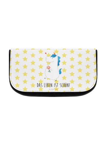 Mr. & Mrs. Panda Kosmetiktasche Einhorn Spaziergang mit Spruch in Weiß