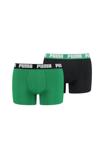 Puma Boxershort 2er Pack in Grün/Schwarz