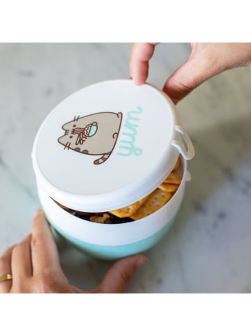 koziol BENTOBOX M PUSHEEN YUM * - Bentobox in organic turquoise pusheen