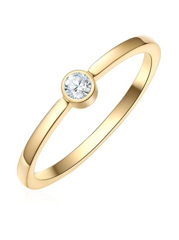 Eastside NY Ring aus Edelstahl mit Zirkonia in gelbgold