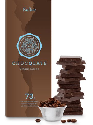 Granar 3 x 75g Bio Schokolade mit Kaffee - 73% Kakao von CHOCQLATE