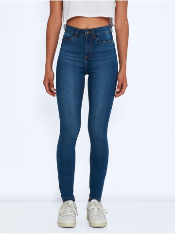 Noisy may Skinny Fit High Waist Jeans NMCALLIE in Blau