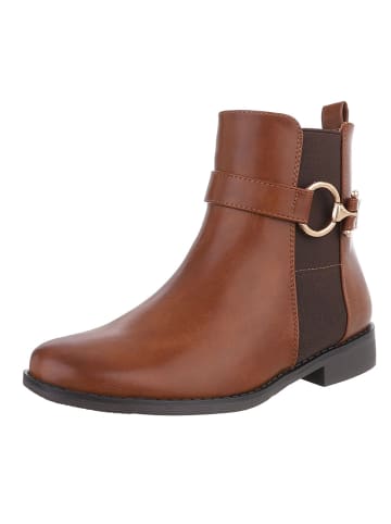 Ital-Design Stiefelette in Camel