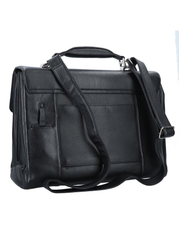 Piquadro Modus Aktentasche Leder 41 cm Laptopfach in black