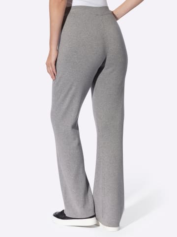 Heine Strickhose in steingrau-meliert