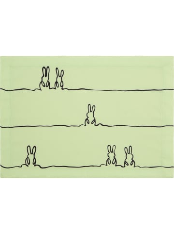 Erwin Müller Tischset 2er-Pack in grün-schwarz