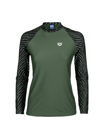 Arena L/S Rash Vest Allover in Grün
