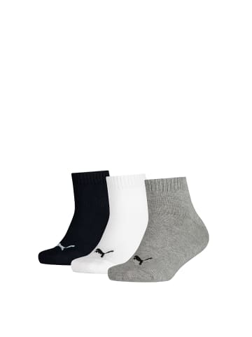 Puma Socken 3er Pack in Grau/Weiß/Schwarz