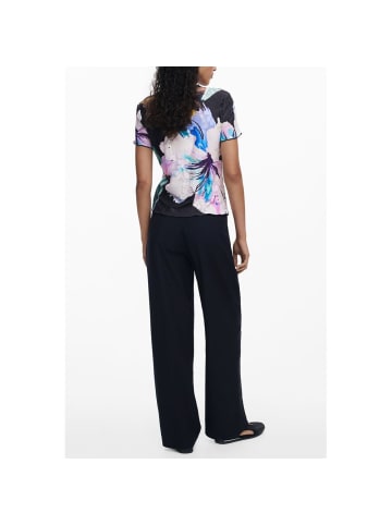 Desigual Schwarzes Polyester-T-Shirt