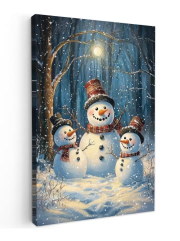 OnlyWow Leinwand Bilder Hellblau