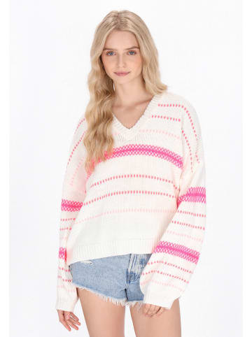 IZIA Women Sweater in offwhite pink