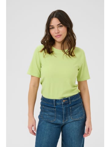 Kaffe T-Shirt kurzarm KAsamantha Regular fit in Lettuce Green CC