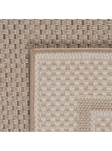KADIMA DESIGN Outdoorteppich Boho Wetterfest UV-beständig Waschbar in Beige