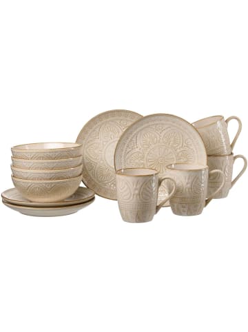 Ritzenhoff & Breker 12er Set Frühstücks-Set Omara beige in beige