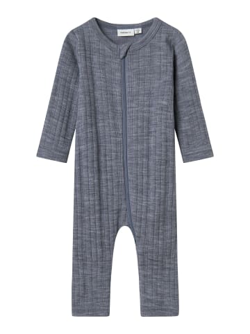 name it Schlafstrampler Merinowolle NBMWANG NIGHTSUIT in folkstone gray