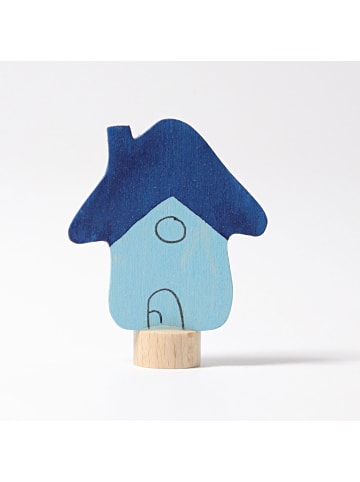Grimm's Steckfigur Haus ab 1 Jahr in blau