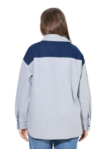 LAURASØN Jacke in hellgrau mélange