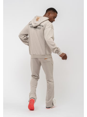 Tom Barron Jogginganzug Casual Half Zipper Trainingsanzug in GRAU